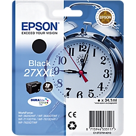 Original Epson Tintenpatrone 27XXL, Einzelpack, schwarz