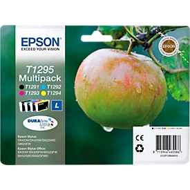 Original Epson Tintenpatronen T1295 CMYK, Mixpack, cyan, magenta, gelb, schwarz