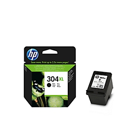 Original HP Ink Cartridge 304XL, single pack, black