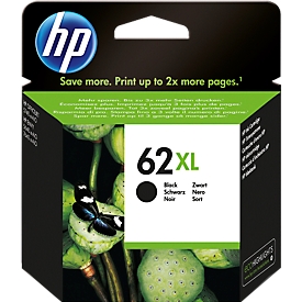 Original HP Ink Cartridge 62XL, single pack, black