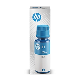 Original HP Tintenflasche 31, Einzelpack, cyan