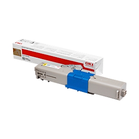 Original Oki toner 44315305, single pack, yellow