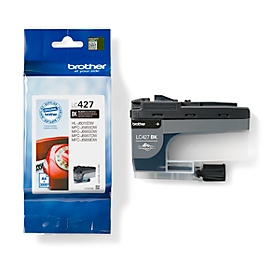 Originele Brother inktcartridge LC-427BK, één verpakking, zwart