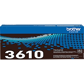 Originele Brother TN-3610 toner, tot 18000 A4-pagina's, zwart
