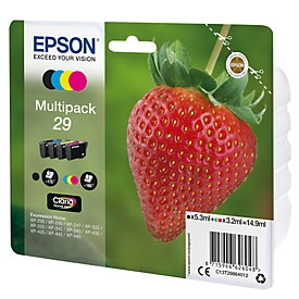 Originele Epson inktpatronen 29 CMYK, Mixpack, cyaan, magenta, geel, zwart
