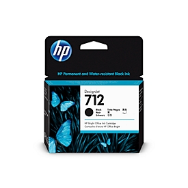 Originele HP inktcartridge 712, enkele verpakking, zwart