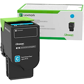 Originele Lexmark Toner 78C2UE, enkele verpakking, cyaan
