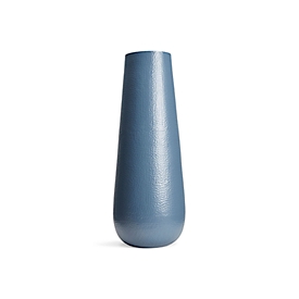 Outdoor Vase Best Lugo, wetter- & korrosionsbeständig, Aluminium, H 800 x Ø 300mm, navy blue
