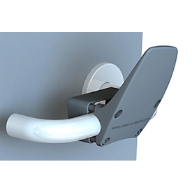 Ouvre-porte mains libres Clean4Health, pour poignées rondes et carrées de Ø 16-24 mm, polyamide, anthracite