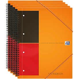 Oxford International notitieboekje, A4, geruit, 5 stuks
