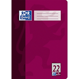 Oxford-schriften, DIN A4, 90 g/m², liniaal 22 geblokt zonder marge, 15 stuks van elk 16 vellen