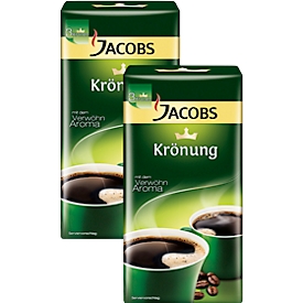 Pack double café Jacobs Krönung de qualité supérieure, moulu