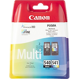 Pack économique 2 cartouches d'imprimante PG-540/CL-541 Canon, noir/couleur