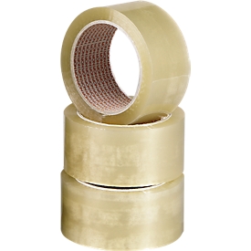 Packaging tape Nopi® Classic 4042, total thickness 52 μ, L 66 m x W 55 mm, roll-∅ 76 mm, polypropylene film, transparent, 6 rolls