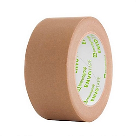 Packband envirotape Envo Tape® 4500, robust, 6 Rollen mit jeweils L 50 lfm x B 50 mm, Papier & Naturkautschuk, braun