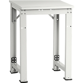 Packpool side table, width 500 mm, height adjustable 760 - 870 mm, powder coated