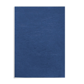 Page de couverture cuir Fellowes, format A4, pour relieuse, bleu, 250 g, 25 p.