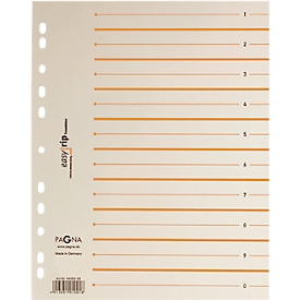 PAGNA Easy Rip scheidingsbladen, A4-formaat, gelinieerd, 100 stuks, oranje