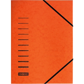 PAGNA Eckspannmappe, DIN A4, Gummizugverschluss, orange