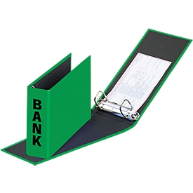 PAGNA ordner voor bankafschriften, PP karton, rugbreedte 52 mm,  A5 liggend, groen