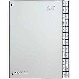 PAGNA sorteermap Silver, voor A4, A - Z, 24 waaiers, zilver metallic