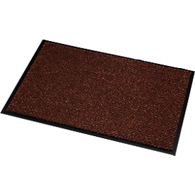 Paillasson microfibre, l. 1200 x L 2400 mm, lavable à 30 °C, brun