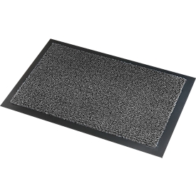 Paillasson Savane, avec effet brosse, l. 1200 x L 1800 mm, lavable, gris
