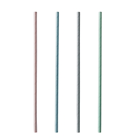 Pailles à boire Papstar, jetables, L 210 x Ø 6 mm, en papier certifié FSC®, couleurs assorties, 200 pièces.
