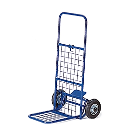 Paketroller mit Gitter, klappbar, Tragkraft 150 kg, Luft-Bereifung