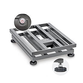 Paketwaage KERN EOC 10K-3A – hochpräzise Plattformwaage aus Edelstahl, Wägebereich 12 kg, IP65