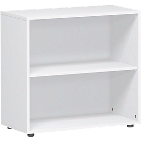 PALENQUE boekenkast, 2 OH, B 800 x D 400 x H 752 mm, wit
