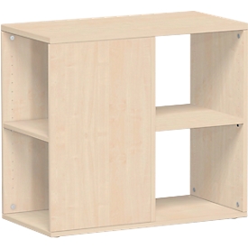 PALENQUE extension cabinet, three-sided opening, W 400 x D 800 x H 720 mm, maple