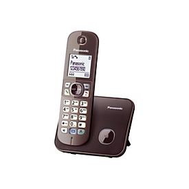 Panasonic KX-TG6811 - Schnurlostelefon mit Rufnummernanzeige - DECT - Mokkabraun