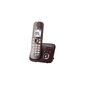 Panasonic KX-TG6821 - Schnurlostelefon - Anrufbeantworter mit Rufnummernanzeige - DECT - Mokkabraun