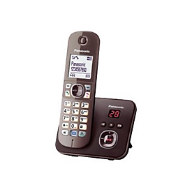 Panasonic KX-TG6821 - Schnurlostelefon - Anrufbeantworter mit Rufnummernanzeige - DECT - Mokkabraun