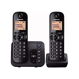Panasonic KX-TGC222 - DECT-Telefon - Freisprecheinrichtung - 50 Eintragungen - Anrufer-Identifikation - Schwarz