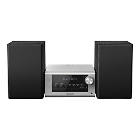 Panasonic SC-PM704 - Microsystem - 80 Watt (Gesamt) - Silber