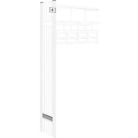 Pancartes d'affichage pour rayonnage, longitudinal, 10 p.