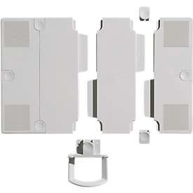 Panel extension set, with telephone arm, light grey