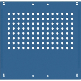 Panel lateral, para mesas de trabajo Universal Spezial/Ergo, p. profundidad 800 mm, An 592 x Al 628, azul brillante RAL 5007