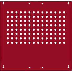 Panel lateral, para mesas de trabajo Universal Spezial/Ergo, p. profundidad 800 mm, An 592 x Al 628, rojo rubí RAL 3003