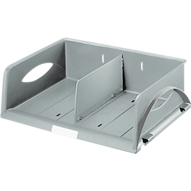 Panier de rangement Sorty LEITZ®, format A4 paysage, polystyrène, gris