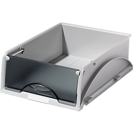 Panier de rangement Sorty LEITZ®, format A4, polystyrène, gris