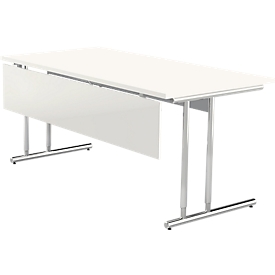 Panneau arrière bas Toledo, pour bureaux de largeur minimum 1600 mm, l. 1450 x H 300 mm, blanc