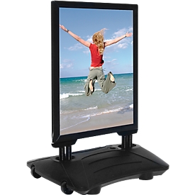 Panneau de trottoir WindPro, DIN A1, noir