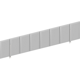 Panneau écran acoustique, l. 1600 x H 400 mm, gris