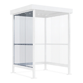 Panneau latéral pour abri pour fumeurs WSM Jena, arceau, armature galvanisée