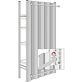 Panneaux arrières, pour largeur de module 995 mm, H 2490 mm