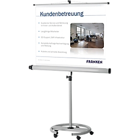 Pantalla con soporte móvil Franken Pro, 1500 x 1500 mm