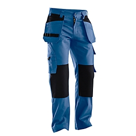 Pantalon tailleur Jobman 2312 PRACTICAL, avec poches genoux et poches étuis, bleu I noir, taille 48